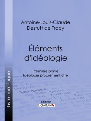 cover image of Éléments d'idéologie
